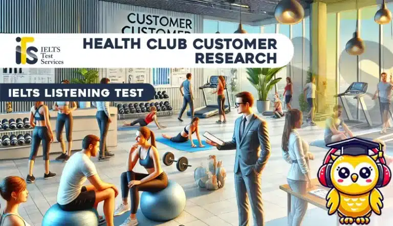 Health club customer research Listening Mock Test Simulator - Solved Answer Online - ieltstest.services - IELTS TEST SERVICES - ITS