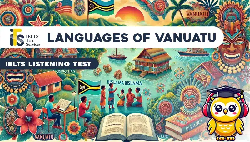 Languages of Vanuatu Listening Mock Test Simulator - Solved Answer Online - ieltstest.services - IELTS TEST SERVICES - ITS