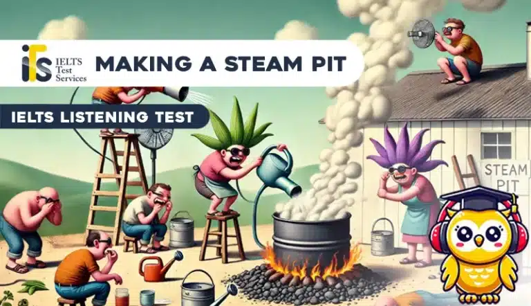 Making a Steam Pit IELTS Listening Mock Test Simulator - Solved Answer Online - ieltstest.services - IELTS TEST SERVICES - ITS