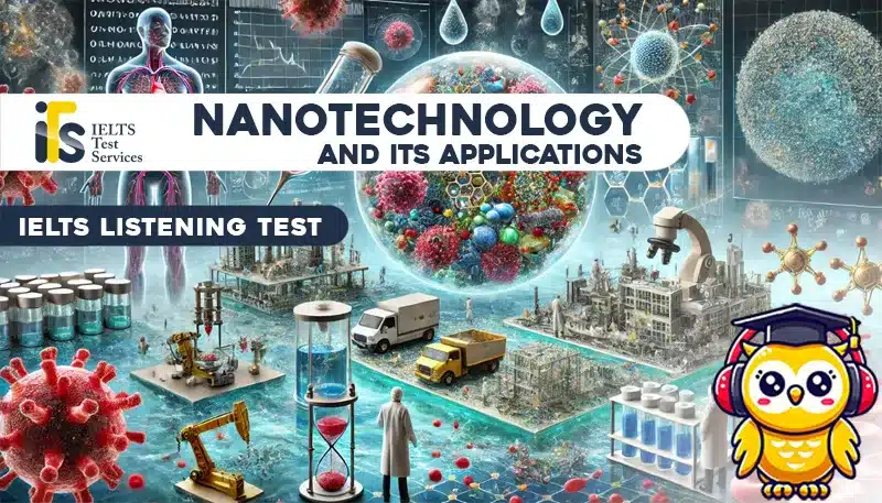 Nanotechnology and it's applications Listening Mock Test Simulator - Solved Answer Online - ieltstest.services - IELTS TEST SERVICES - ITS