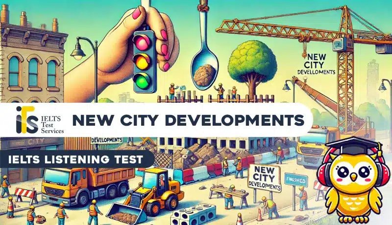 New City Developments IELTS Listening Test Simulator - Solved Answer Online - ieltstest.services - IELTS TEST SERVICES - ITS