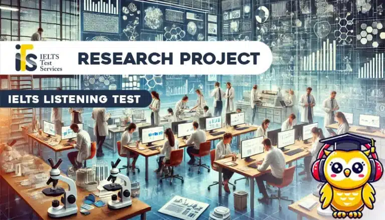 Research Project Listening Mock Test Simulator - Solved Answer Online - ieltstest.services - IELTS TEST SERVICES - ITS