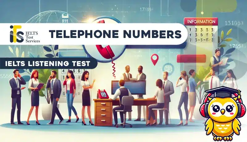 Telephone Numbers Listening Mock Test Simulator - Solved Answer Online - ieltstest.services - IELTS TEST SERVICES - ITS